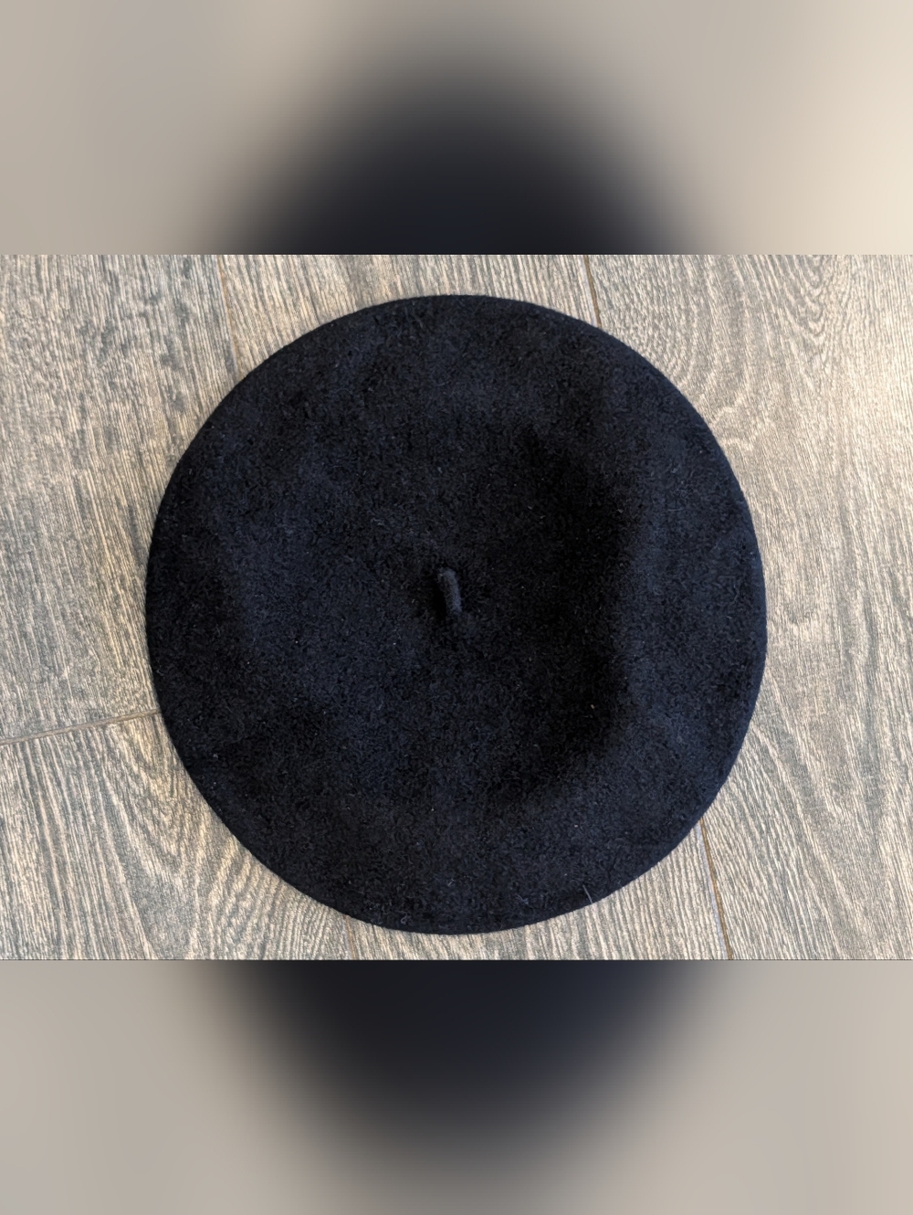 Wool Parkhurst Beret in Black Made In Canada